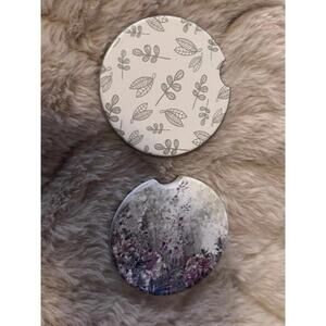 2 pair car coasters new